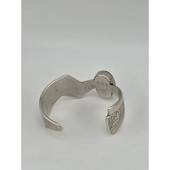 RMT Carolyn Pollack Relios 925 Sterling Southwestern Inlaid Stone Cuff Bracelet - Picture 6 of 15